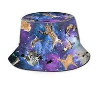 Fxuyyok Chapeau seau mignon imprimé chat chapeau seau chapeau amoureux des chats chapeau mignon chapeau mignon chapeau pour extérieur unisexe, Imprimé chat A7, taille unique