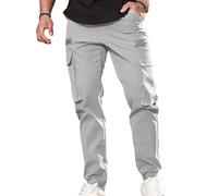 fxwtich Pantalon pour homme coupe régulière, design ergonomique, pantalon le sport, poches latérales amples à fermeture éclair, cordon de serrage, taille élastique, doux et respirant, couleur u