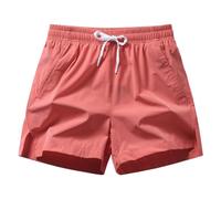 fxwtich Short taille élastique pour hommes, décontracté, athlétique, été, cordon de serrage, poches zippées, pantalon court de course, couleur unie, jambes larges, séchage rapide, sport Past