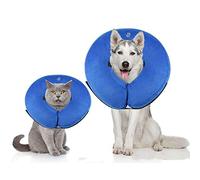 FXxswey Collier Gonflable de Récupération Collerette de Protection Ajustable Cône de Cicatrisation Confortable pour Chien (M, Cou :25-36cm)