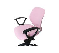 FXxswey Housses de Chaise de Bureau universelles, Amovibles et résilientes pour Chaise de Bureau rotative, Chaise pivotante, Chaise d'ordinateur, accoudoir (Rose)