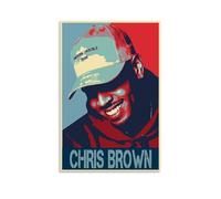 FXZFDCD Poster sur toile de Chris Brown - Décoration murale pour chambre à coucher - Sans cadre - 30 x 45 cm