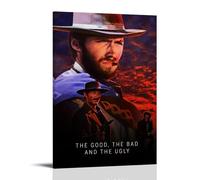 FXZFDCD Poster sur toile de la série télévisée The Good, The Bad And The Ugly rétro avec cadre pour chambre à coucher, 30 x 45 cm