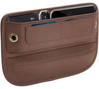 FXZNB Organiseur Latéral pour Siège de Voiture, Boîte de Rangement pour Espace de Siège de Voiture, Organisateur de Siège.pour Aston Martin DB7 Vantage 1999-2003.,Brown