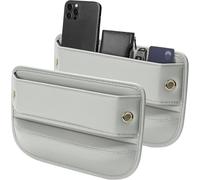 FXZNB Organiseur Latéral pour Siège de Voiture, Boîte de Rangement pour Espace de Siège de Voiture, Organisateur de Siège.pour Aston Martin DB7 Vantage 1999-2003.,Beige