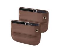 FXZNB Organiseur Latéral pour Siège de Voiture, Boîte de Rangement pour Espace de Siège de Voiture, Organisateur de Siège.pour Renault Twingo 2 1993-2021.,Brown