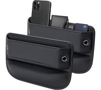 FXZNB Organiseur Latéral pour Siège de Voiture, Boîte de Rangement pour Espace de Siège de Voiture, Organisateur de Siège.pour Renault Twingo 3 1993-2021.,Black