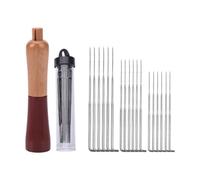 Fxzqgnh 1 Kit de Feutrage à Aiguille Outil Polyvalent avec Poignée Bois Ergonomique et Aiguilles Robustes Manipulation Sûre et Adapté Aux Créati, Rouge