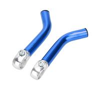 Fxzqgnh 1 Paire Repose-Guidon Vélo Prolongateur Aluminium Antidérapant Ergonomique avec Bouchons Fixation Vissée Adaptée Cyclisme Urbain Route Compétition, Bleu