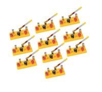 Fxzqgnh 10 Pièces Commutateur Unipolaire Bistable Dispositif Physique Jouet D'Expérimentation Système Portable Structure Adapté à, Jaune