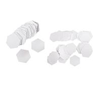 Fxzqgnh 100 Pièces Hexagone Anglais PAPIER PIECING Quilting Templates Craft 26mm, 8+10mm