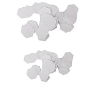 Fxzqgnh 100 Pièces Hexagone Anglais PAPIER PIECING Quilting Templates Craft 26mm, 8+12mm