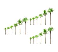 Fxzqgnh 18 Cocotiers Miniatures pour Décor Ferroviaire, Architecture, Arbres, Forêt Tropicale Naturelle