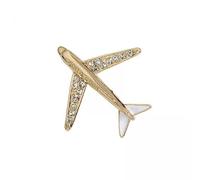 Fxzqgnh 2 Broches en Forme d'avion, Raffinées, Portables et Simples, à Porter comme épingle à Revers pour La Danse, Une écharpe Ou Un Manteau.
