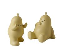 Fxzqgnh 2 Figurines En Forme de Poire à Utiliser Comme Décorations de Table, Serre-livres, Sculptures Créatives de Dessin Animé, Supports pour étagères, Jaune