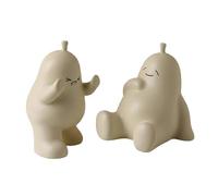 Fxzqgnh 2 Figurines En Forme de Poire à Utiliser Comme Décorations de Table, Serre-livres, Sculptures Créatives de Dessin Animé, Supports pour étagères, Blanc
