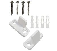 Fxzqgnh 2 Guides de Sol Réglables pour Porte de Grange Coulissante, Guide de Rail Inférieur, Facile à Installer