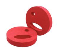 Fxzqgnh 2 Pièces Disques d'exercice Aquatique Anneaux de Flottaison Outil de Renforcement Matériel d'Aquagym Ergonomiques pour la Main Adaptés pour Le, Rouge