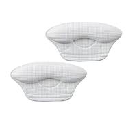Fxzqgnh 2 Pièces Protège Talon Chaussures Inserts Patchs Coussin Respirant Enveloppant Ajustable Adhésif Convient à la Marche Sportive Course Loisirs, Blanche, 9mm
