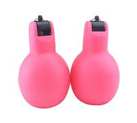 Fxzqgnh 2 Pièces Sifflets à Main Manuels à Pression Sifflets de Sécurité pour Arbitres en PVC Léger Adapté pour Le Bateau Le et Les Urgences, Rose