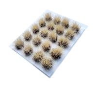 Fxzqgnh 20 Pièces Touffes D'Herbe Miniature Artificielle pour Modèle Arbuste Basse Terre Accessoire Fait Main Adapté à Décoration Maquette Chemin de Fer Scène, Brun