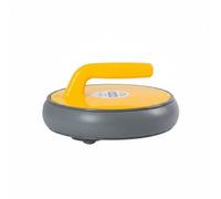 Fxzqgnh 4 Pièces Pierre de Glisse Terrain Plat Glisse Fluide Pierre de Usage sans Glace Palet Roulant pour Équipes, Enfants, École, Jaune, Poignée Carrée