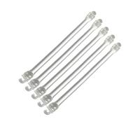 Fxzqgnh 5 Pièces Amortisseurs de Raquette de Tennis Atténuateurs de Vibrations Bandes d'Absorption Accessoires de Joueur avec Fixation Double Convenable pour, Blanc