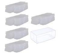 Fxzqgnh 50 Vitrines pour Voitures Miniatures, Boîtes En PVC Transparent, Idéales pour Présenter Des Voitures Miniatures, Des Figurines et Des Objets de Collec, s