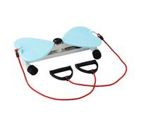 Fxzqgnh Appareil de Musculation Abdominale Rotatif, Plateau d'exercice et D'équilibre en Fer Robuste pour Hommes et Femmes, pour Un Entraînement à Dom, Bleu avec Corde