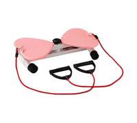 Fxzqgnh Appareil de Musculation Abdominale Rotatif, Plateau d'exercice et D'équilibre en Fer Robuste pour Hommes et Femmes, pour Un Entraînement à Dom, Rose avec Corde