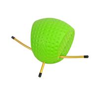 Fxzqgnh Balle D'entraînement Au Swing de Golf, Appareil de Correction de La Posture et de La Structure des Bras en EVA et Aluminium, Portable pour S'e, Or Vert