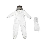 Fxzqgnh Bee Suit avec Capuche Intégrée Gants Fournis Combinaison Protectrice d'Apiculteur avec Poches Veste Respirante et Pratique Adapté pour Apiculture, XXL