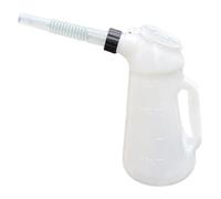 Fxzqgnh Bidon Mesure Huile Automobile Bec Verseur Résistant Réservoir avec Graduation Poignée Solide Utilisation Facile pour Réparation Voiture, Vis Noires