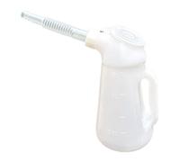 Fxzqgnh Bidon Mesure Huile Automobile Bec Verseur Résistant Réservoir avec Graduation Poignée Solide Utilisation Facile pour Réparation Voiture, Vis Blanches