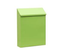 Fxzqgnh Boîte Aux Lettres Murale En Fer avec Compartiment à Journaux, Verrouillable, Intérieur Spacieux, Robuste, Convient pour Une, Un Balcon Ou U, Vert