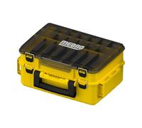 Fxzqgnh Boîte de Pêche Boîte à Outils Pratique Casier pour Appâts et Coffret de Rangement avec Diviseurs Internes Personnalisables en PP Solide pour Pêcheurs, Jaune
