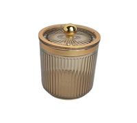 Fxzqgnh Boîte de Rangement pour Lingettes Démaquillantes, Distributeur de Cotons-tiges, Boîte de Rangement Anti-poussière pour Outils de Maquillage, Boîte de, ambre