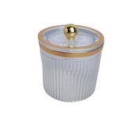 Fxzqgnh Boîte de Rangement pour Lingettes Démaquillantes, Distributeur de Cotons-tiges, Boîte de Rangement Anti-poussière pour Outils de Maquillage, Boîte de, Blanc