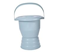 Fxzqgnh Bol à cracher avec couvercle, pot de chambre avec bords lisses, pratique, urinoir de nuit pour adultes, chambre à coucher, femme, bleu