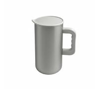 Fxzqgnh Bouilloire à Eau Froide Inox Pichet avec Couvercle Ergonomique Pichet avec Poignée pour Bureau, White