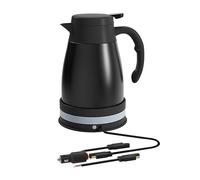 Fxzqgnh Bouilloire de Voiture 24 V pour Une Utilisation En Extérieur, Bouilloire En Acier Inoxydable de 1200 Ml, Noir