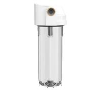 Fxzqgnh Bouteille Filtrante Corps de Filtre à Eau Système de Purification Porte-Cartouche avec Conception Anti-Fuite en PP et Pet Adapté pour Une Connexion S, avec PoignÉe