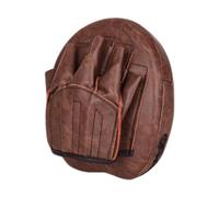 Fxzqgnh Boxing Pad Mitaines Cible Gant Focus Gant Courbé Gant d'Entraînement Fabriqué en PU Adapté pour Entraînement Boxe MMA, Brun