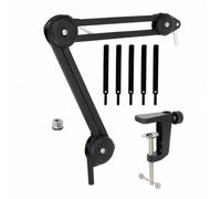 Fxzqgnh Bras Micro Bureau Articulé Bras Micro avec Serre-Joint Support pour Streamers