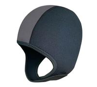 Fxzqgnh Capuche de Plongée 3mm Néoprène Bonnet avec Sangle Menton Casquette Natation Étanche Protège-tête Chaud pour Surf Plongée Canoë Kayak Sports Aquatique, Gris-Noir