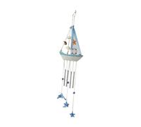 Fxzqgnh Carillon à Voilier Cloche Décorative Ornement Bateau Inspiration Marine Son Délicat Méditerranéen Adapté pour Chambre Salon Entré, Style D