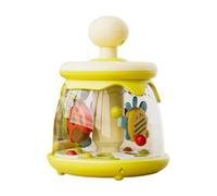Fxzqgnh Carrousel à Pression, Jouet Sensoriel pour Enfants, Activités D'éveil, Développement de La Motricité Fine, Structure En Polypropylène, Bords Arron, Vert