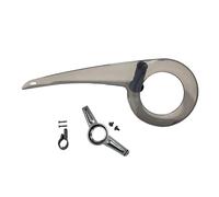 Fxzqgnh Carter de Protection pour Chaîne 32-38 Dents, Compact, Installation Facile, Remplacement Universel pour Pédaliers, Protection pour Roues, Clear Black Tail Fix
