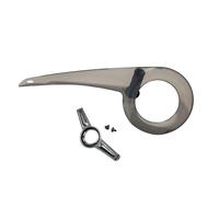 Fxzqgnh Carter de Protection pour Chaîne 32-38 Dents, Compact, Installation Facile, Remplacement Universel pour Pédaliers, Protection pour Roues, Noir Transparent
