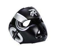 Fxzqgnh Casque de Boxe Intégral pour Arts Martiaux, Protection du Visage, Rembourrage Respirant et Design Ajustable, Idéal pour L'entraînement de Boxe, Argent M